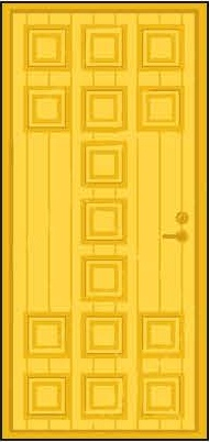Porte jaune