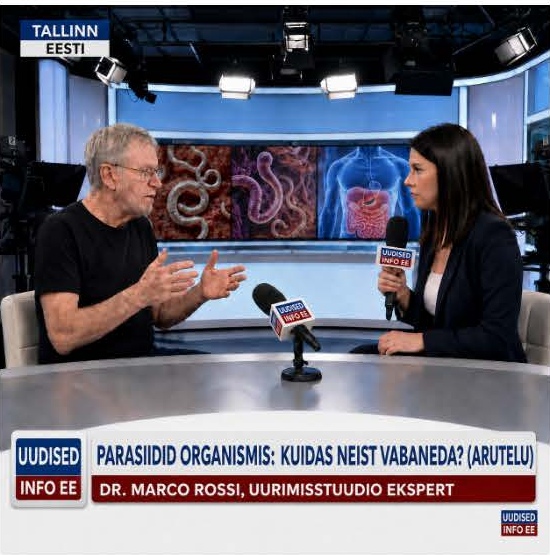Interview dans un studio de télévision